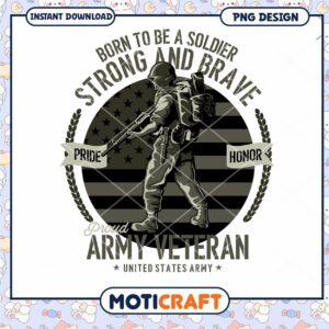 Proud Army Veteran PNG Design