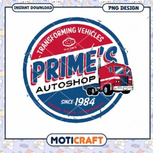 Primes AutoShop PNG Logo 1984