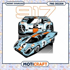 Porsche 917 Race Car PNG Design