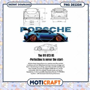 Porsche 911 GT3 RS PNG Design