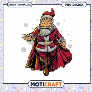 PNG Santa Claus Design, Instant Download