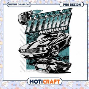PNG Muscle Car Design Torque Titans Autowork