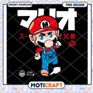 PNG Mario Design Instant Download