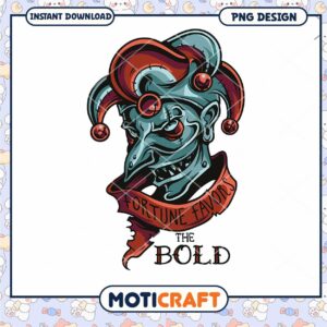 PNG Joker Design Fortune Favors the Bold