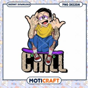 PNG Design Chill Anime Skater Boy