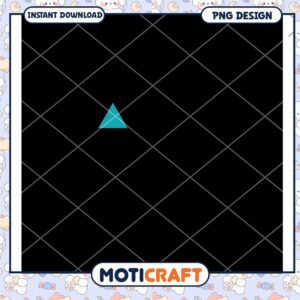 PNG Design Black Grid with Teal Triangle