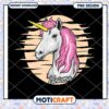 Pink Unicorn PNG Design Instant Download