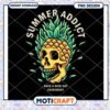 Pineapple Skull Summer Design PNG 2 Pineapple Skull Summer Design PNG