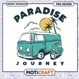 Paradise Journey Van PNG Design