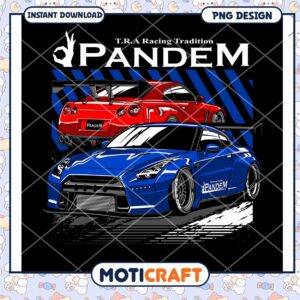Pandems Racing Tandem PNG Design