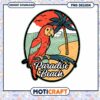 Paradise Beach Parrot PNG Design