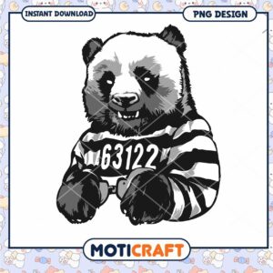 Panda Prisoner PNG Design Download