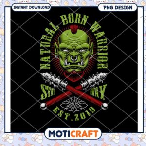 Orc Warrior PNG Design Instant Download