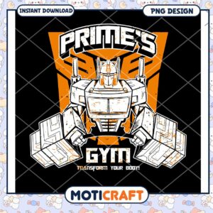 Optimus Prime Gym PNG Design