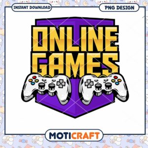 Online Games PNG Logo Design Download