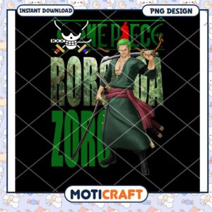 One Piece Roronoa Zoro PNG Design