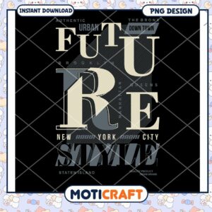 NYC Urban Future PNG Design Graphic