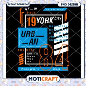 NYC Urban 84 PNG Design Instant Download