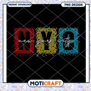 NYC Pixel Art PNG Design