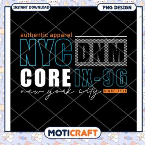 NYC Core IX 96 PNG Design Apparel