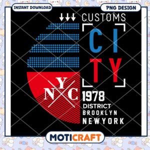 NYC Customs City 1978 PNG Design