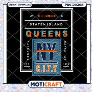 NYC City PNG Design Instant Download