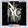 NYC 1981 PNG Design Instant Download