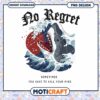 No Regret Shark PNG Design