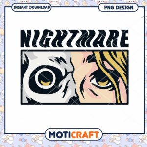 Nightmare PNG Design Skull & Girl