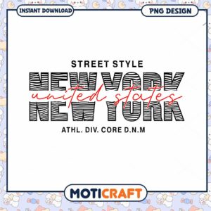 New York Street Style PNG Design