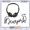 New York Headphones PNG Design