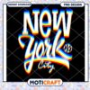 New York City Glitch PNG Design