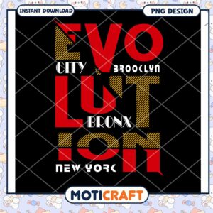 New York City Evolution PNG Design