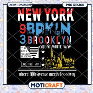 New York Brooklyn PNG Design