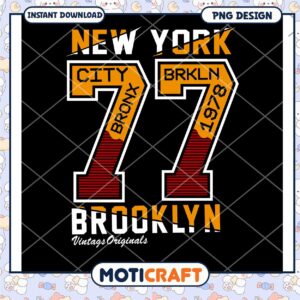 New York 77 Brooklyn PNG Design