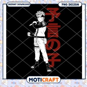Naruto PNG Sublimation Design Instant Download