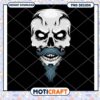 Mustache Skull PNG Design