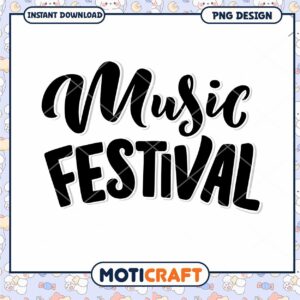 Music Festival PNG Design Instant Download