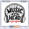 Music In My Head PNG Design 1 Music In My Head PNG Design