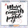 Music Connects People PNG Design