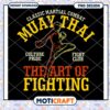 Muay Thai PNG Art of Fighting Design
