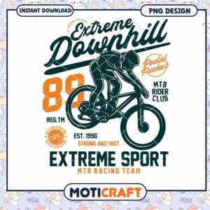 Mountain Bike PNG Design Extreme Downhill
