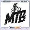 Mountain Bike Rider PNG Design