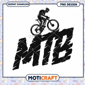 Mountain Bike Rider PNG Design