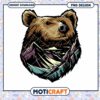 Mountain Bear PNG Design Instant Download