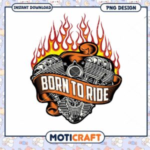 Motorcycle Engine PNG Born to Ride