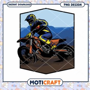 Motocross Rider PNG Design