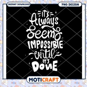 Motivational Quote PNG Design