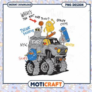 Monster Truck PNG Design Instant Download