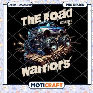 Monster Truck PNG Design Road Warriors